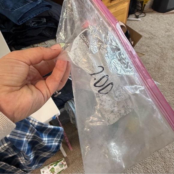 Madewell Half Sleeve Blue White Plaid Button Front Oversize Flowy Blouse Top L - Picture 9 of 9